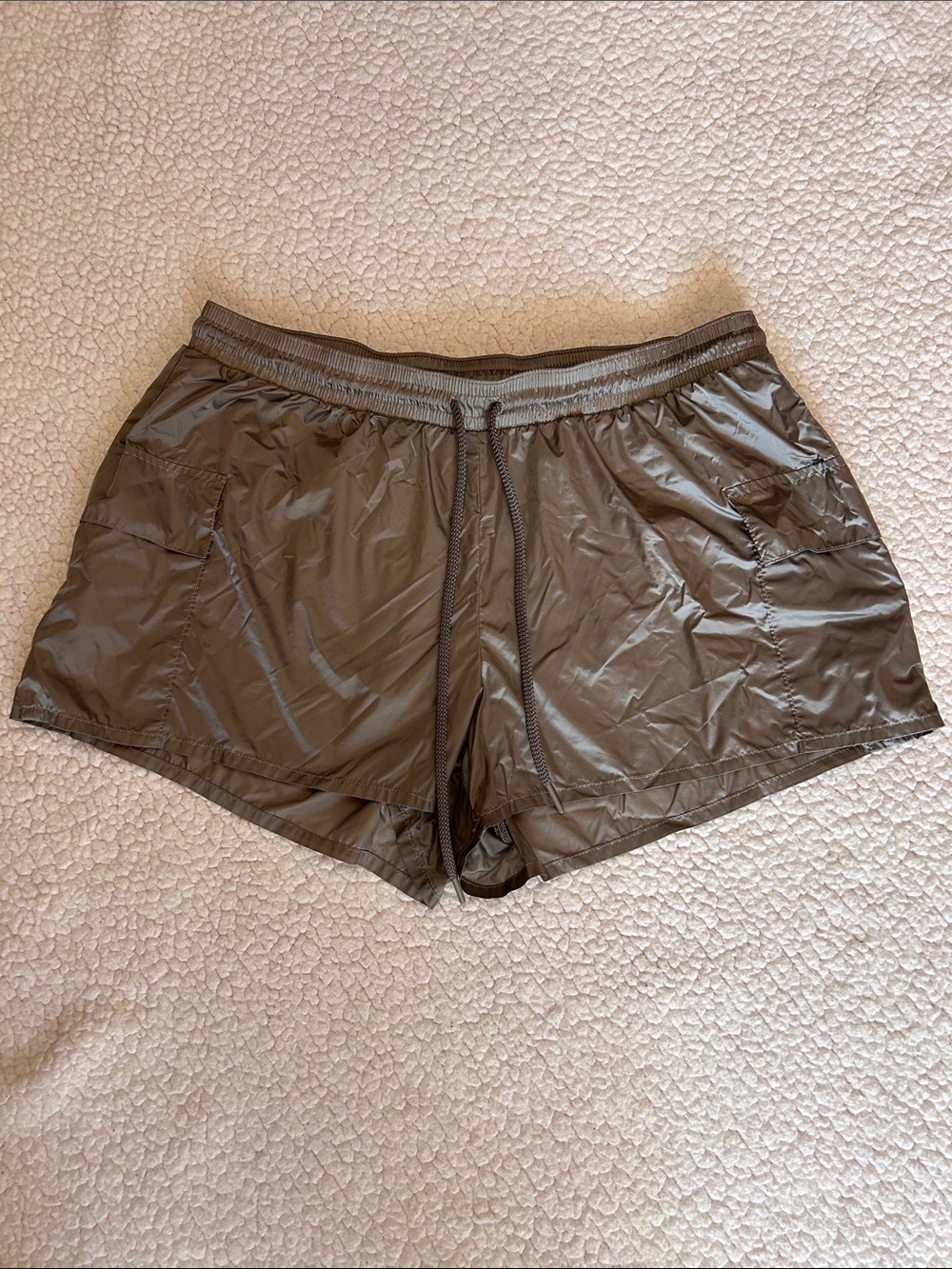 aerie Gray Athletic Volley Shorts